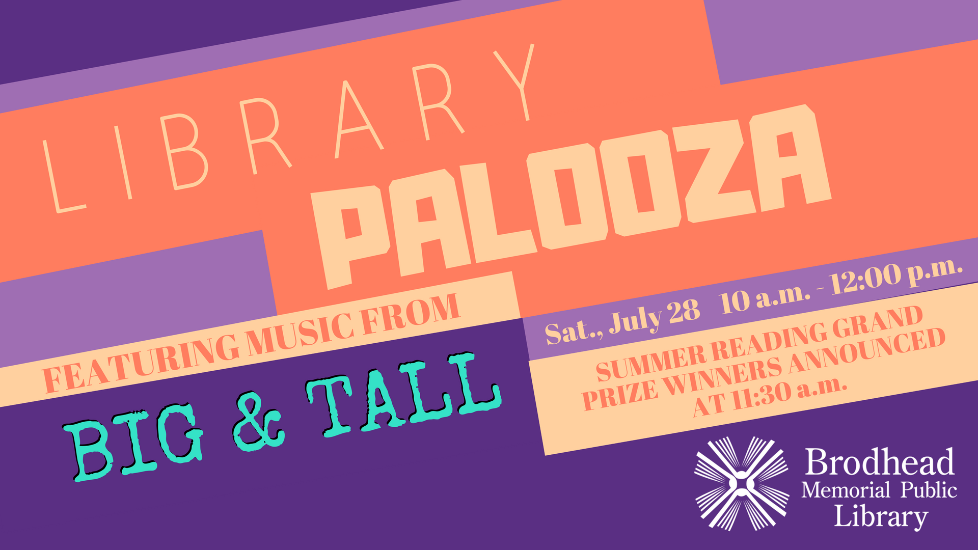 Library Palooza Summer Reading Celebration Brodhead Memorial Public